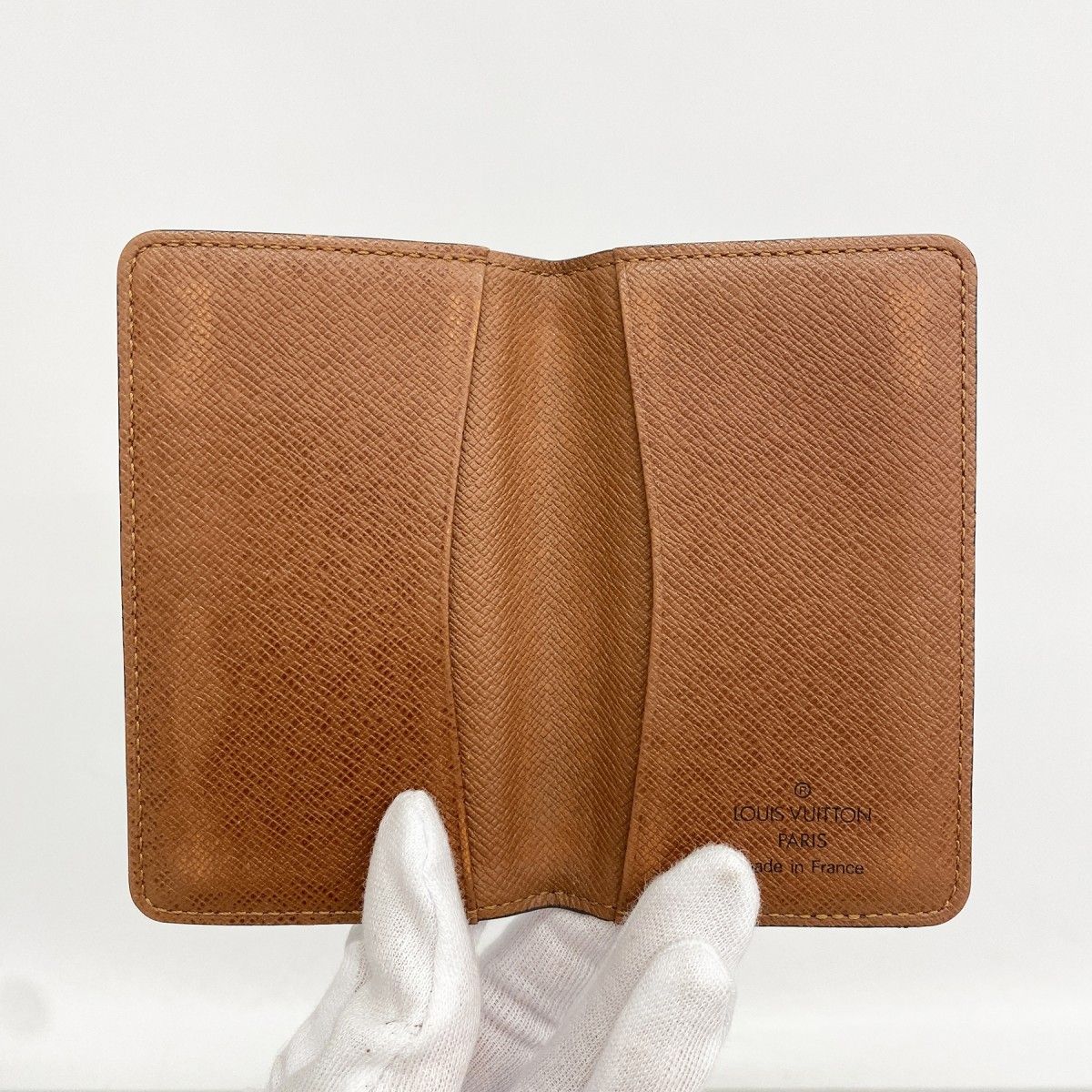 Louis Vuitton Card Case Monogram Pochette Carte de Visite Brown — view 3