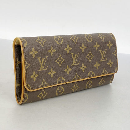 Louis Vuitton Shoulder Bag Monogram Pochette Twin GM Brown — view 2