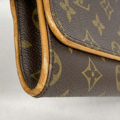 Louis Vuitton Shoulder Bag Monogram Pochette Twin GM Brown — view 6