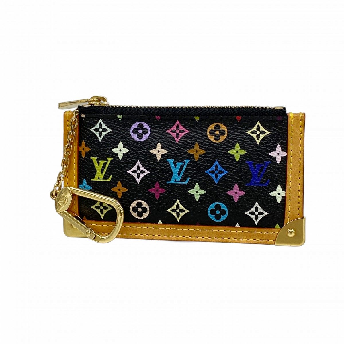 Louis Vuitton Coin Case Monogram Multicolor Pochette Cles Noir