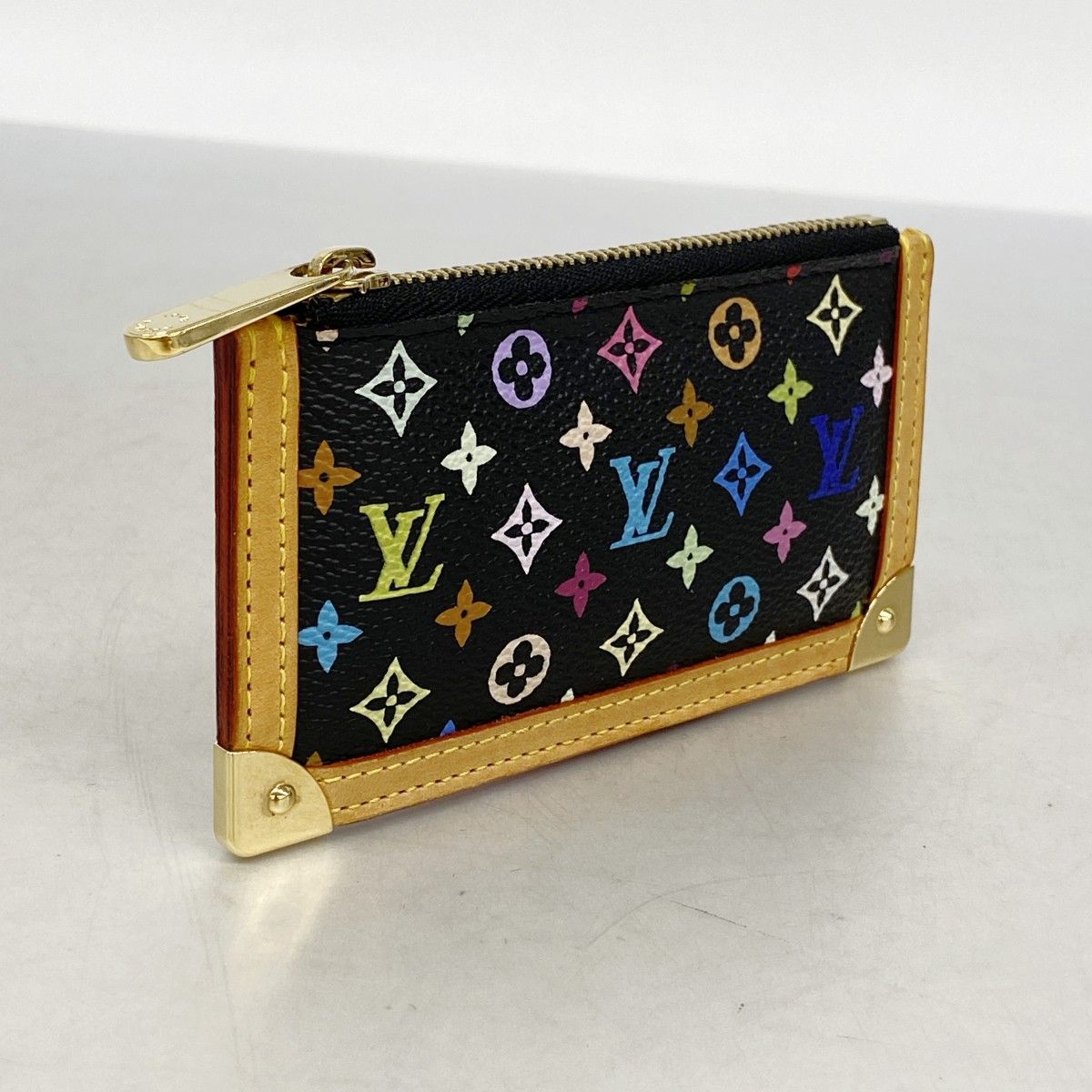Louis Vuitton Coin Case Monogram Multicolor Pochette Cles Noir — view 2