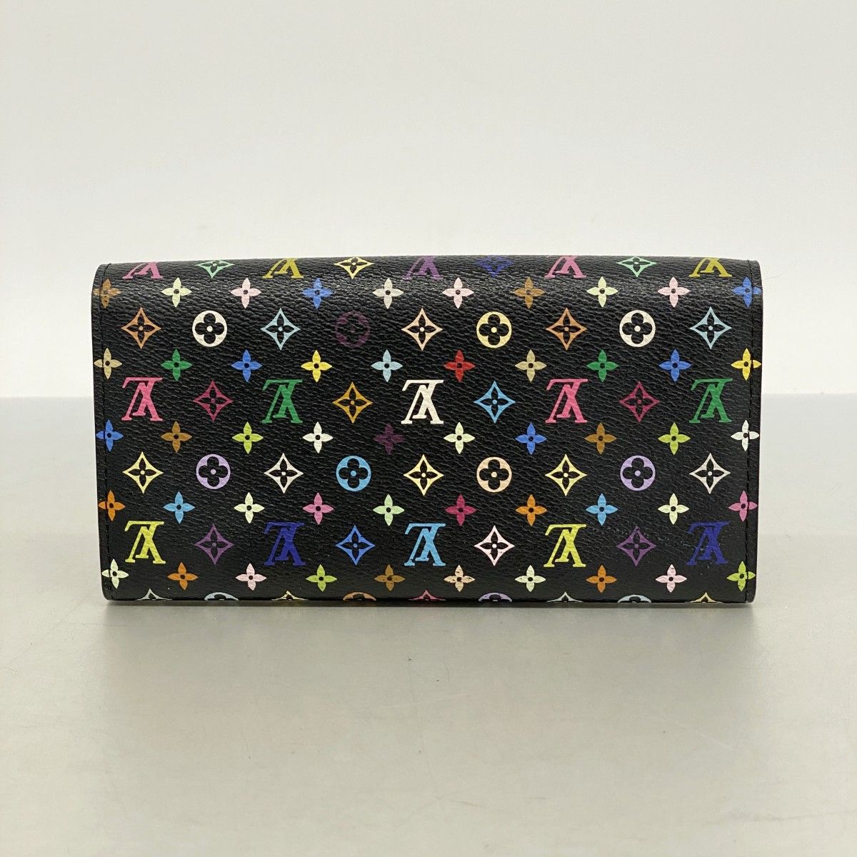Louis Vuitton Wallet Monogram Multicolor Portefeuille Sarah Noir — view 9