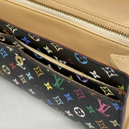 Louis Vuitton Wallet Monogram Multicolor Portefeuille Sarah Noir — view 7