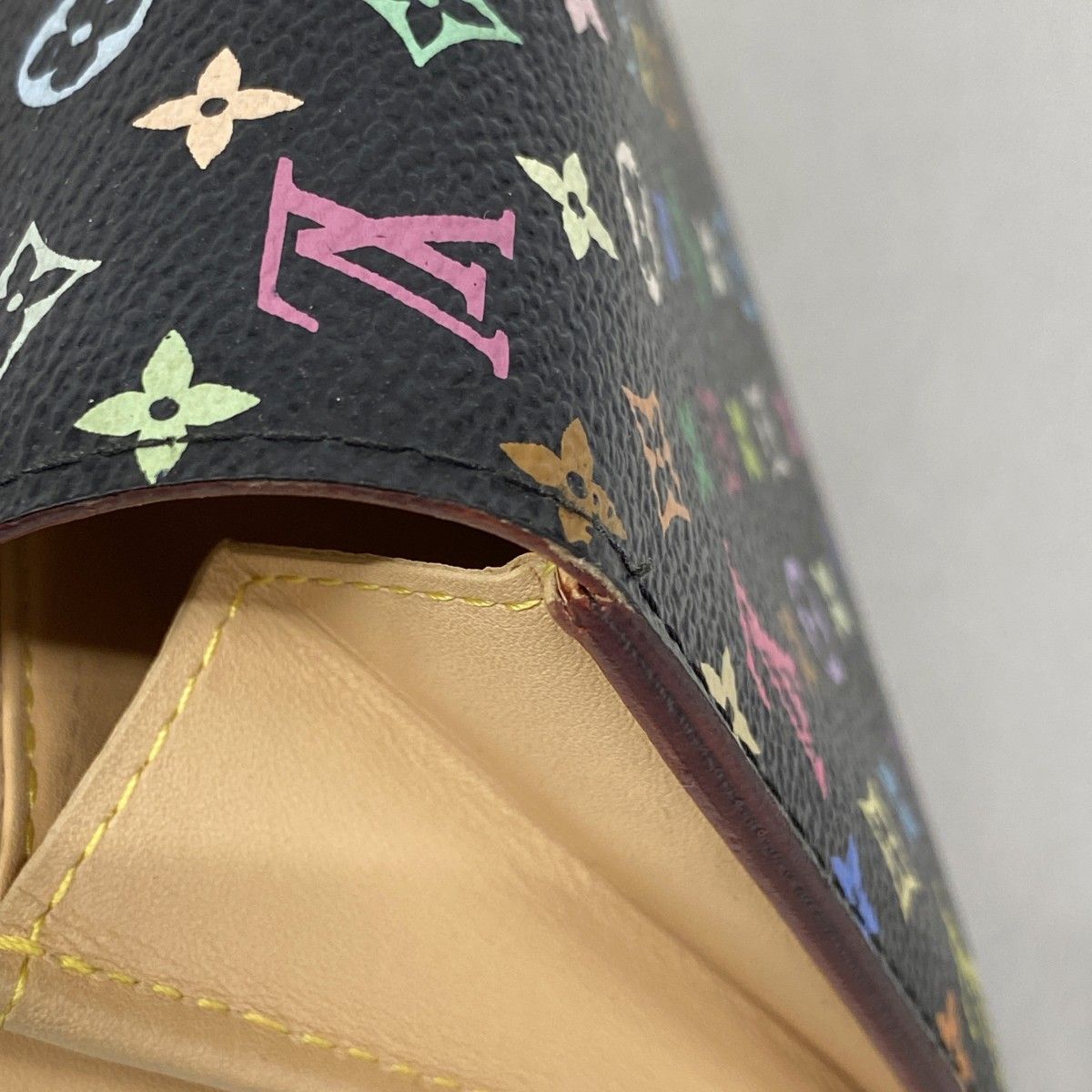 Louis Vuitton Wallet Monogram Multicolor Portefeuille Sarah Noir — view 6