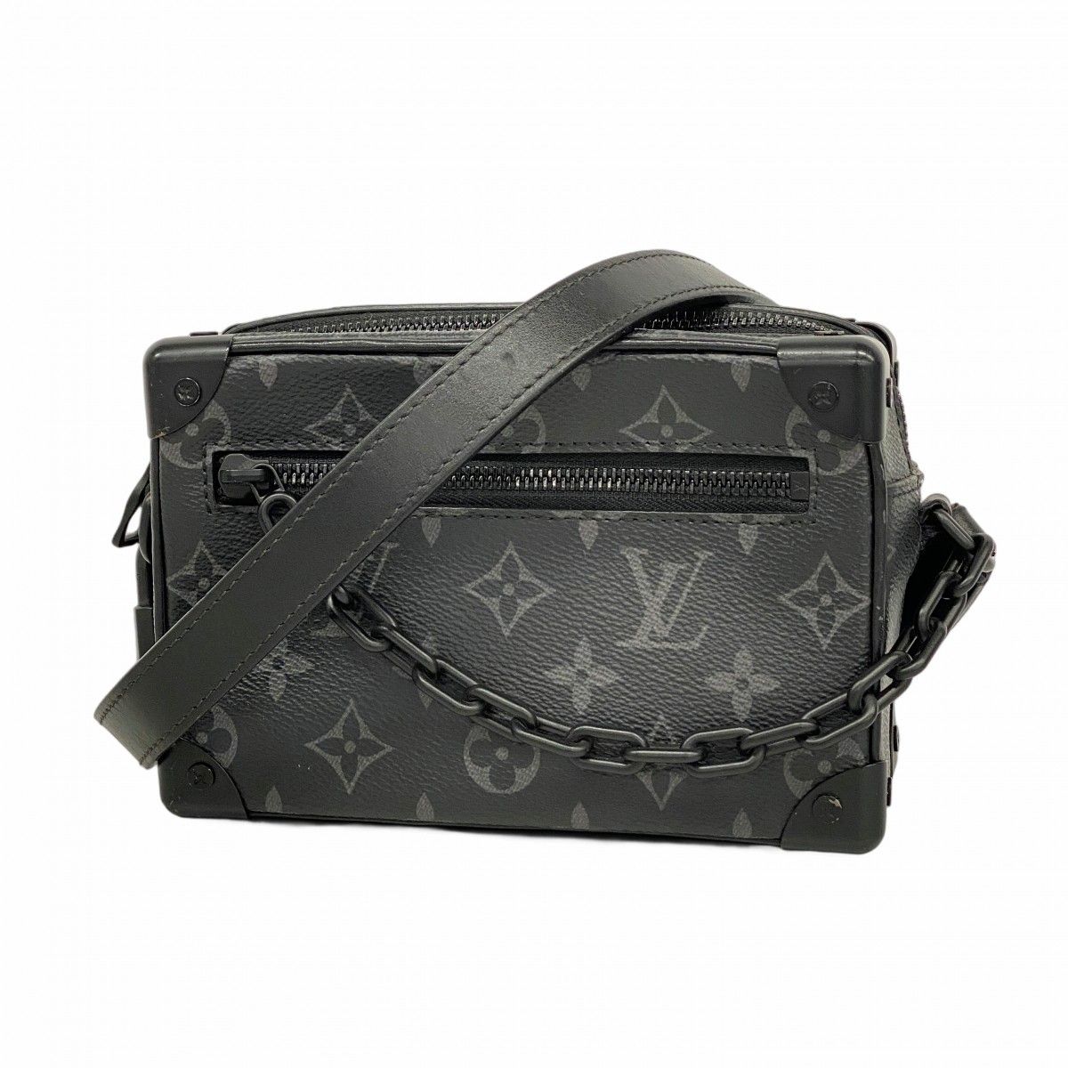 Louis Vuitton Shoulder Bag Monogram Eclipse Mini Soft Trunk Black