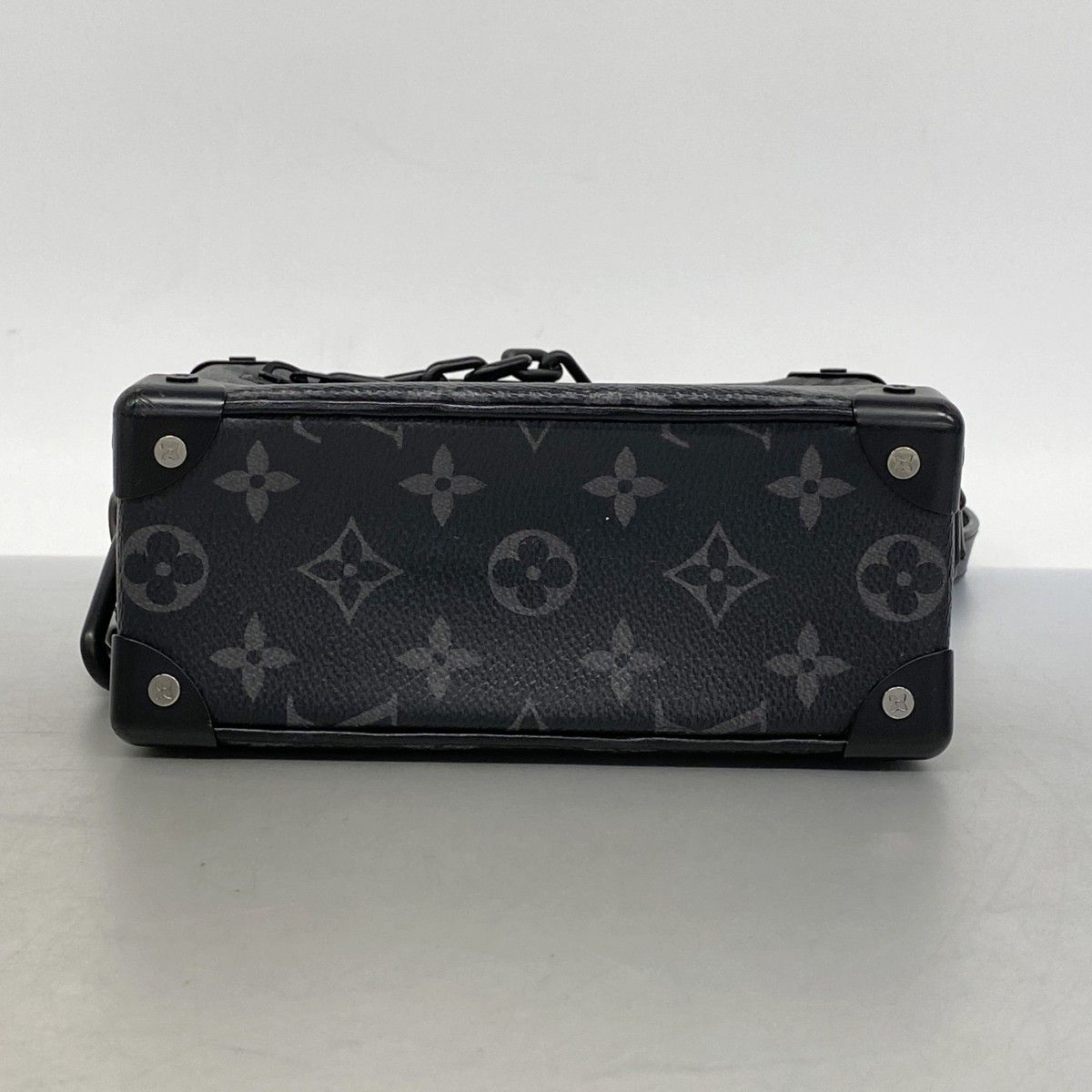 Louis Vuitton Shoulder Bag Monogram Eclipse Mini Soft Trunk Black — view 3