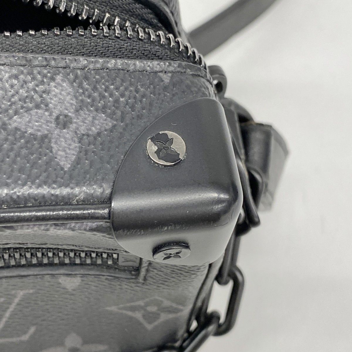 Louis Vuitton Shoulder Bag Monogram Eclipse Mini Soft Trunk Black — view 8