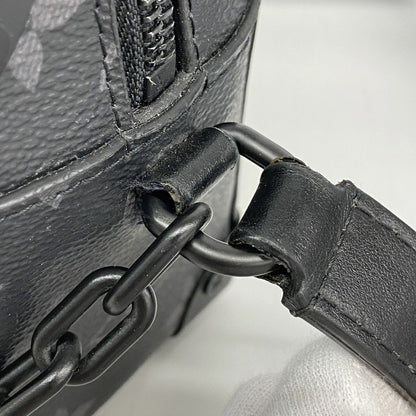 Louis Vuitton Shoulder Bag Monogram Eclipse Mini Soft Trunk Black — view 7