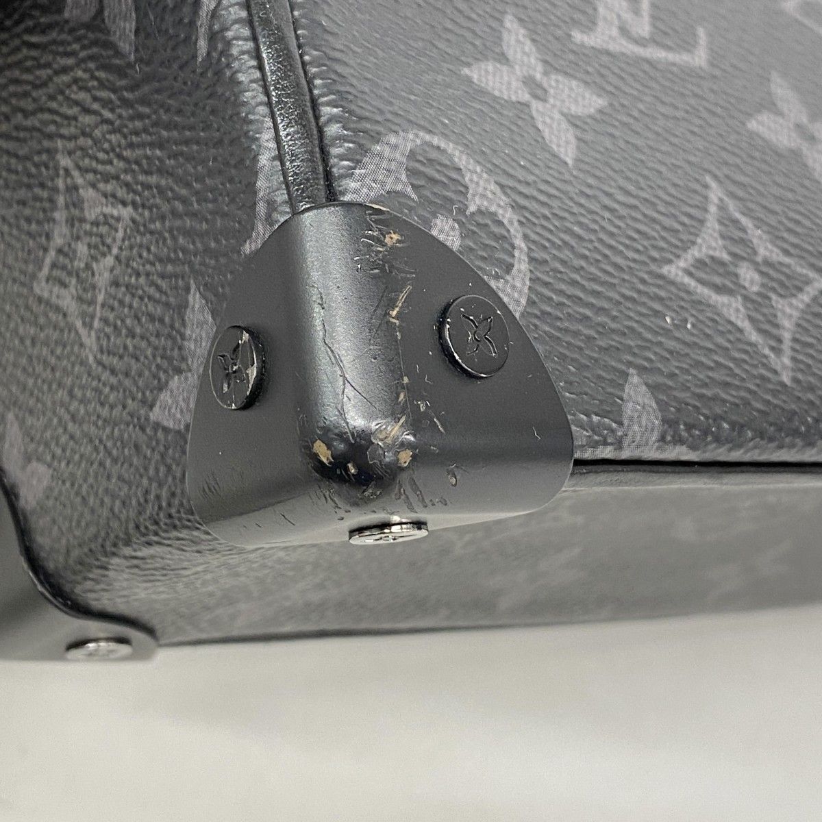 Louis Vuitton Shoulder Bag Monogram Eclipse Mini Soft Trunk Black — view 6