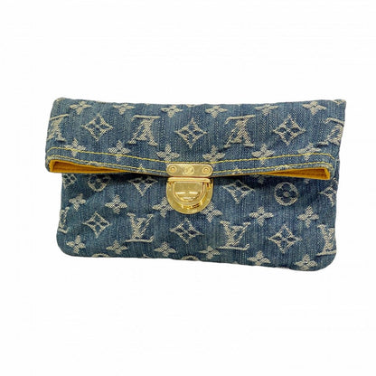 Louis Vuitton Pouch Monogram Denim Pochette Plat Blue