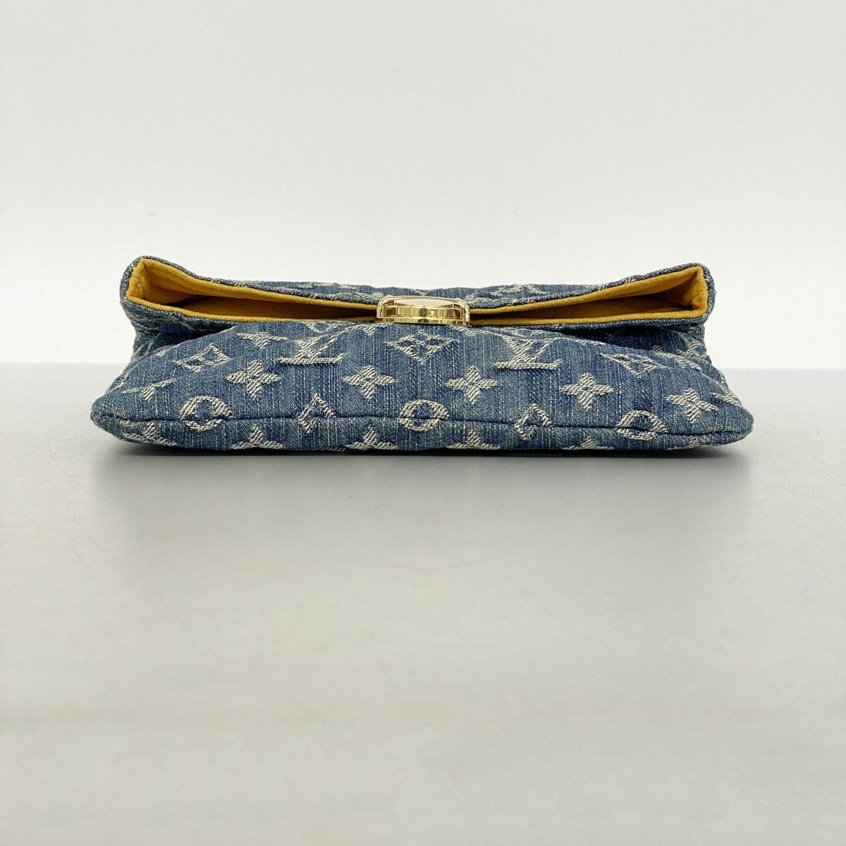 Louis Vuitton Pouch Monogram Denim Pochette Plat Blue — view 3