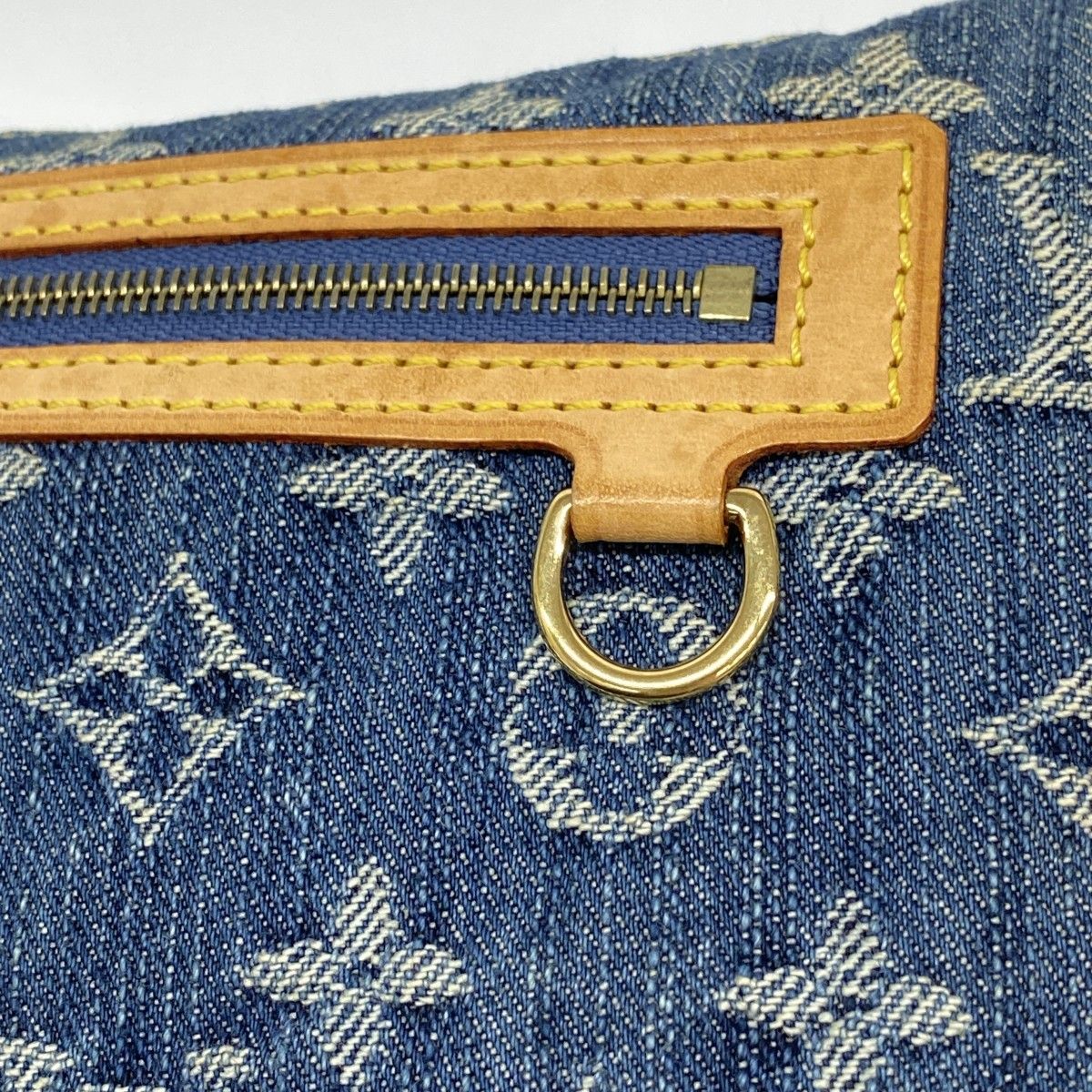 Louis Vuitton Pouch Monogram Denim Pochette Plat Blue — view 8