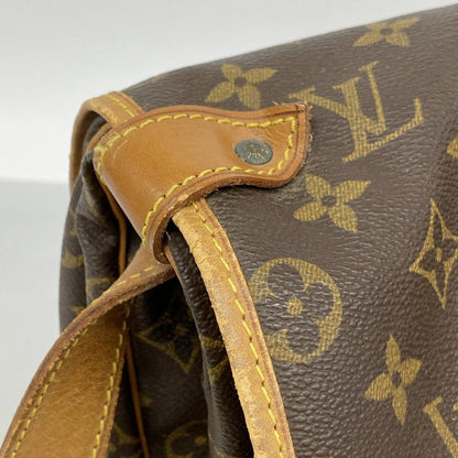 Louis Vuitton Shoulder Bag Monogram Saumur 35 Brown — view 7