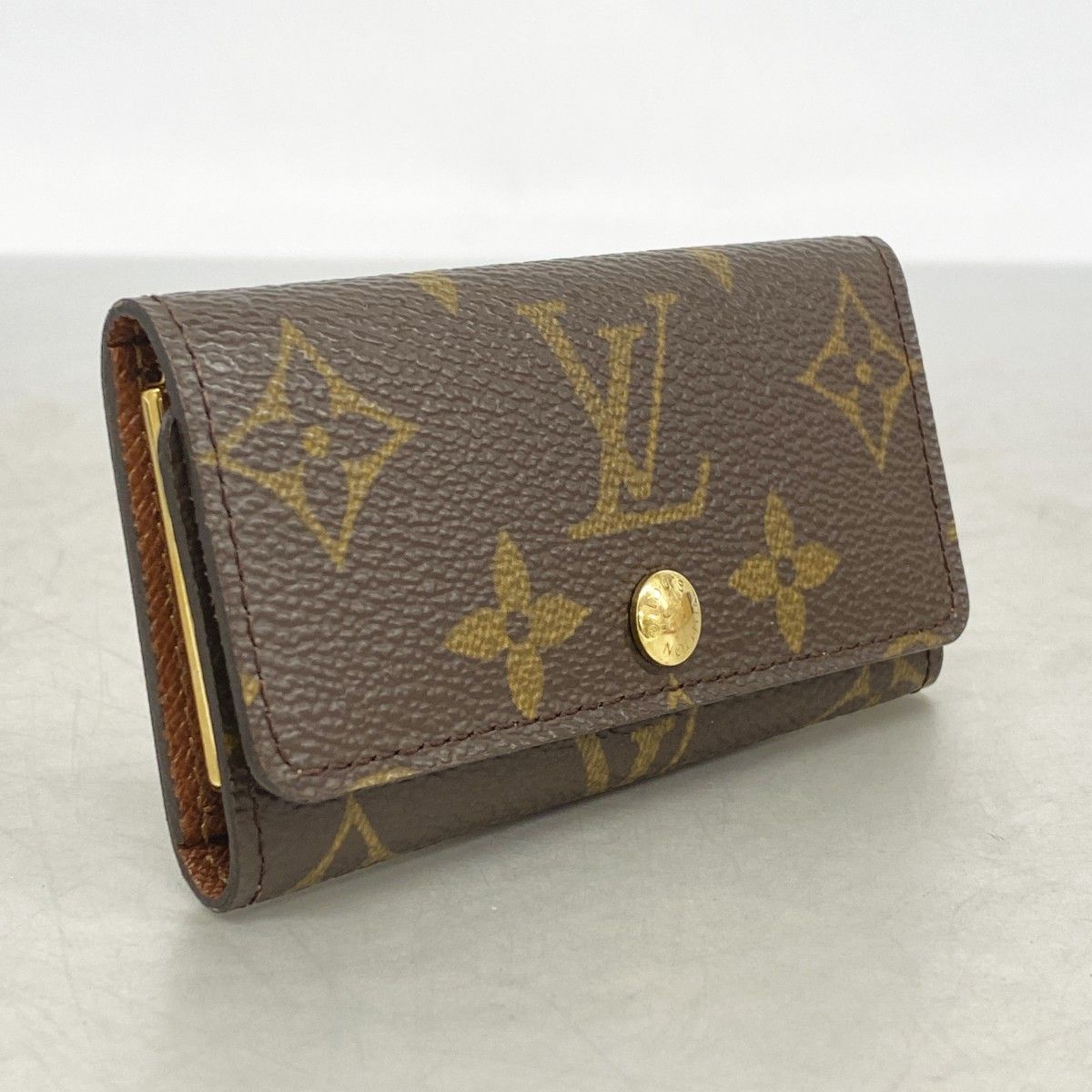Louis Vuitton Key Case Monogram Multicles 4 Brown Key Holder — view 2