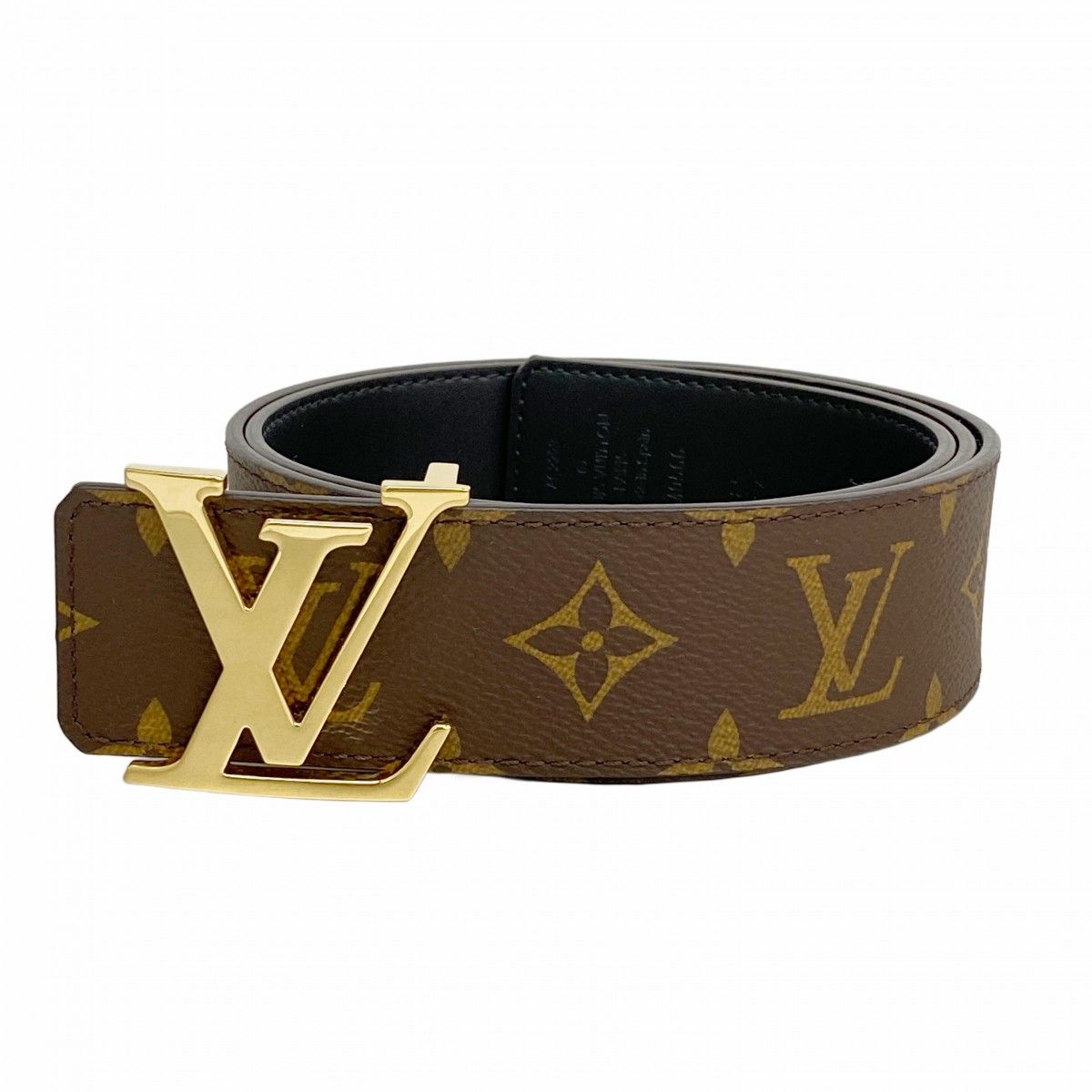 Louis Vuitton Belt Monogram LV Initial 40 mm Reversible Brown Black