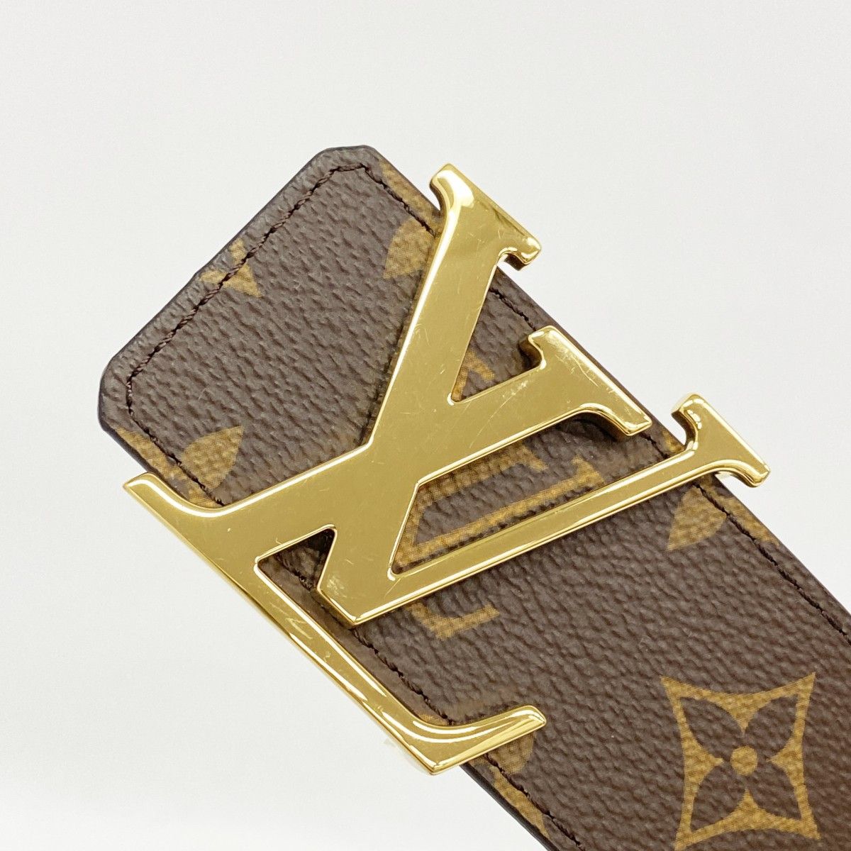 Louis Vuitton Belt Monogram LV Initial 40 mm Reversible Brown Black — view 3
