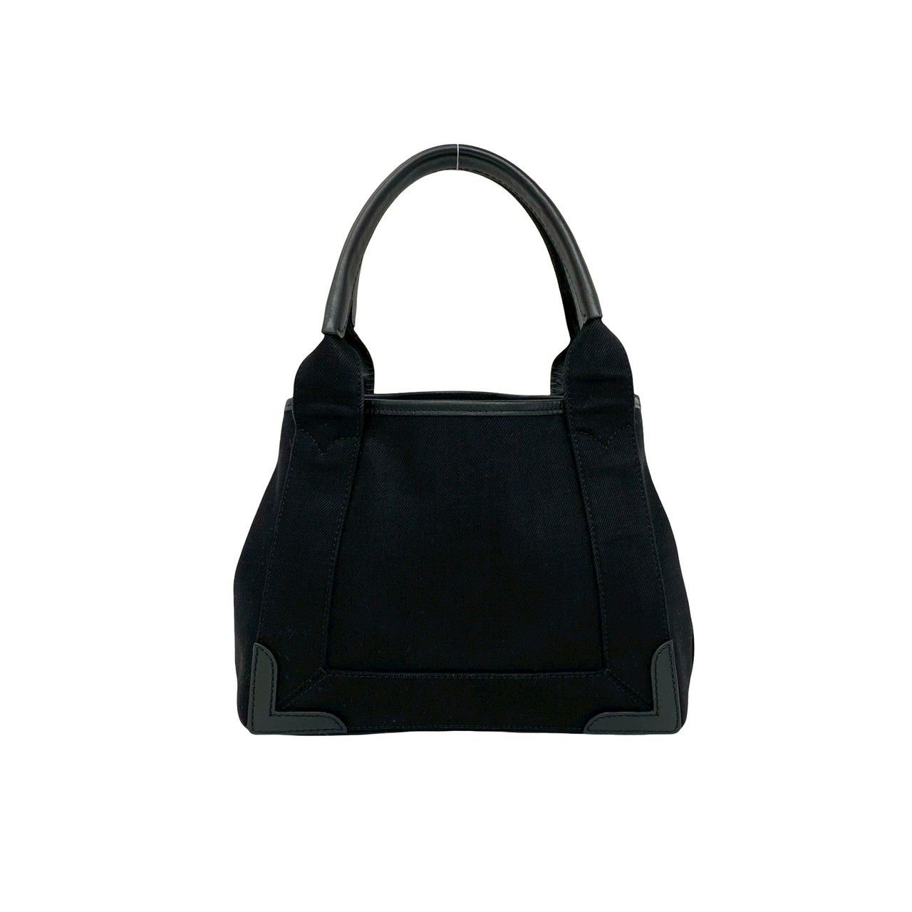 Balenciaga Navy Cabas XS Canvas Leather 2-Way Shoulder Bag Black — view 3