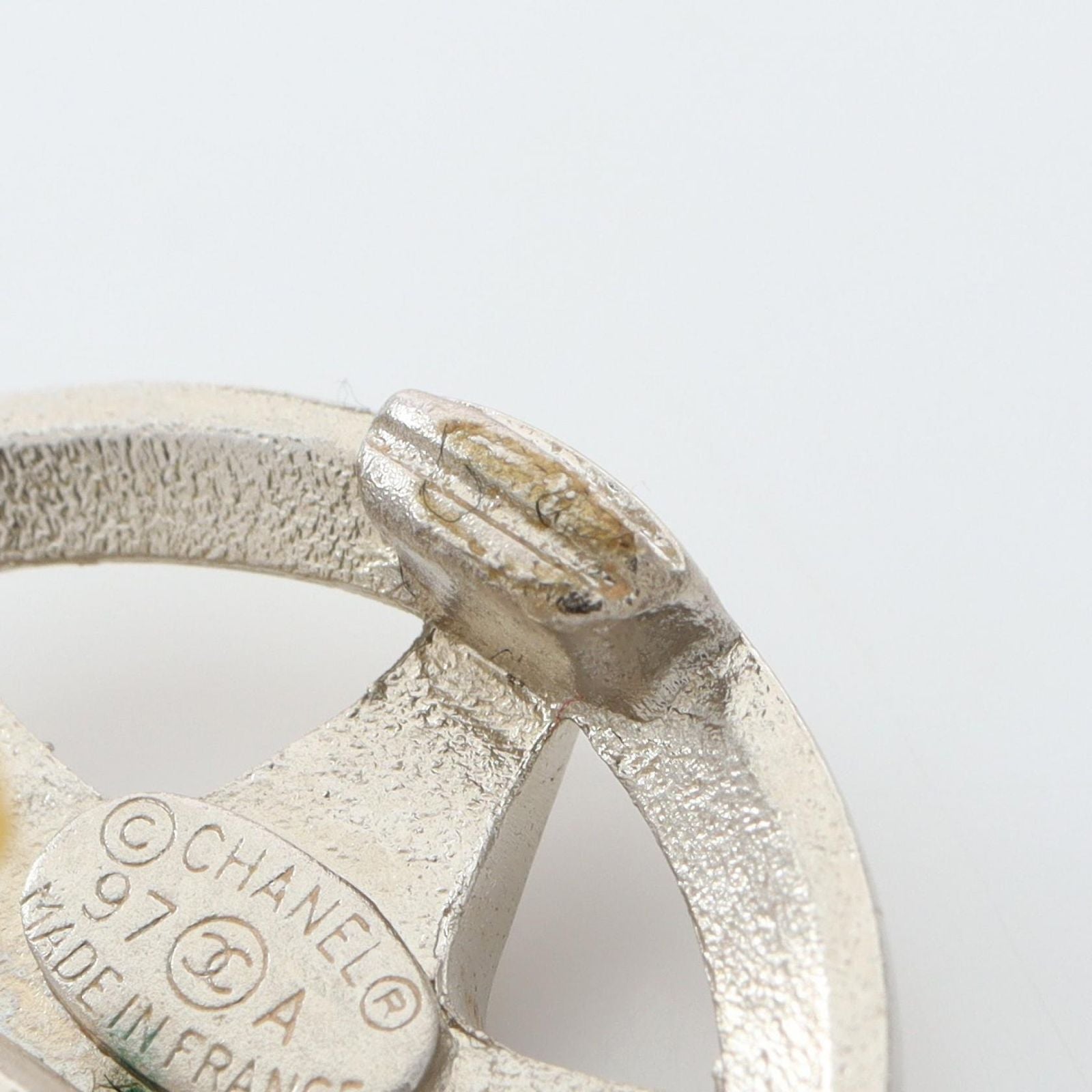Chanel Earrings CC Logo Stainless Steel — view 5