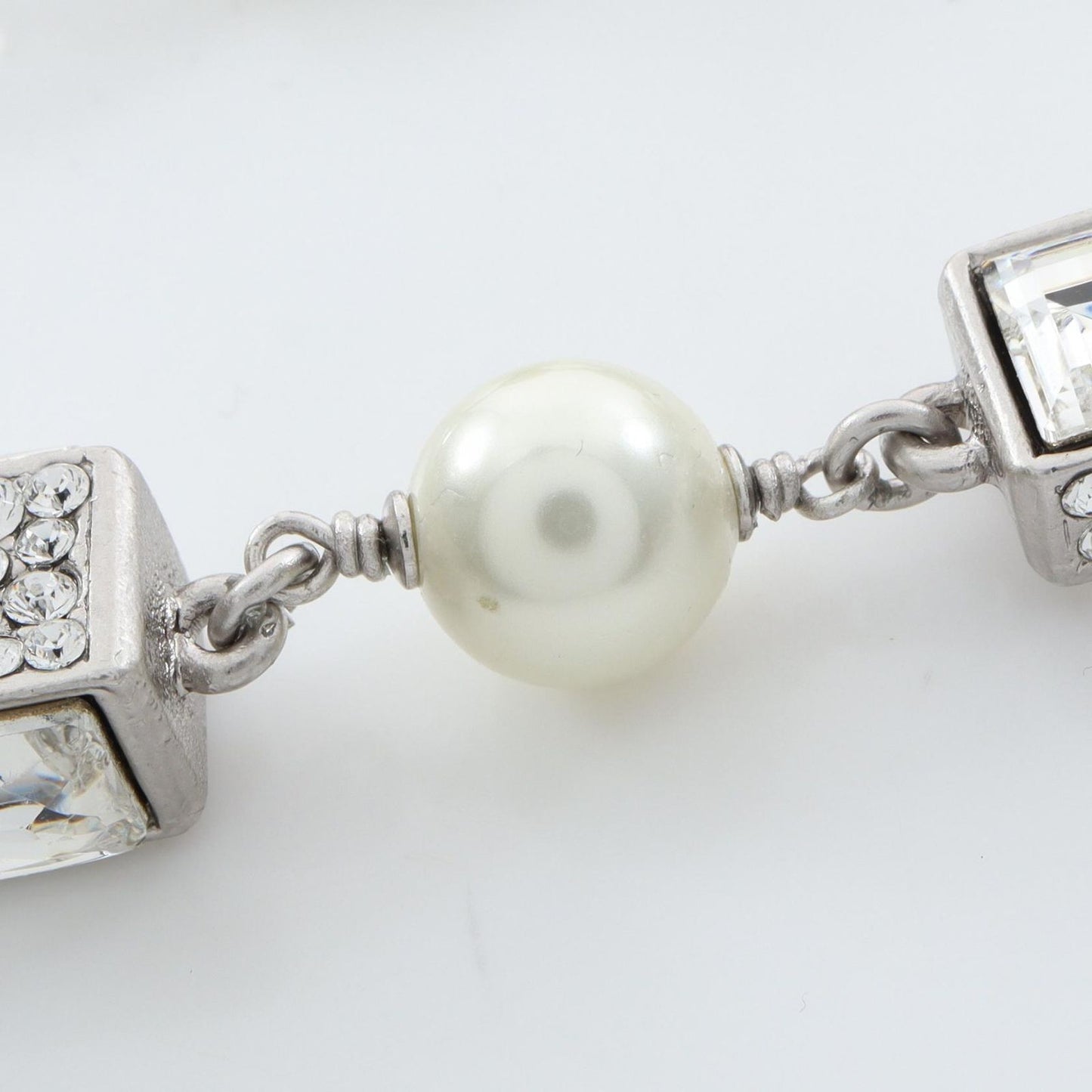 Chanel Necklace CC Logo Ribbon Stainless Steel — view 8