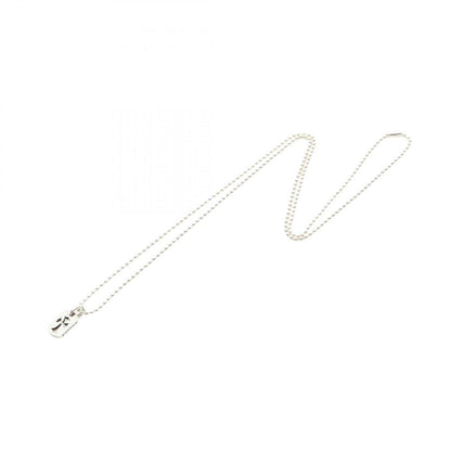 Chrome Hearts Necklace Tiny Cutout Cross Dog Tag Ball Chain 925 Sterling Silver — view 2