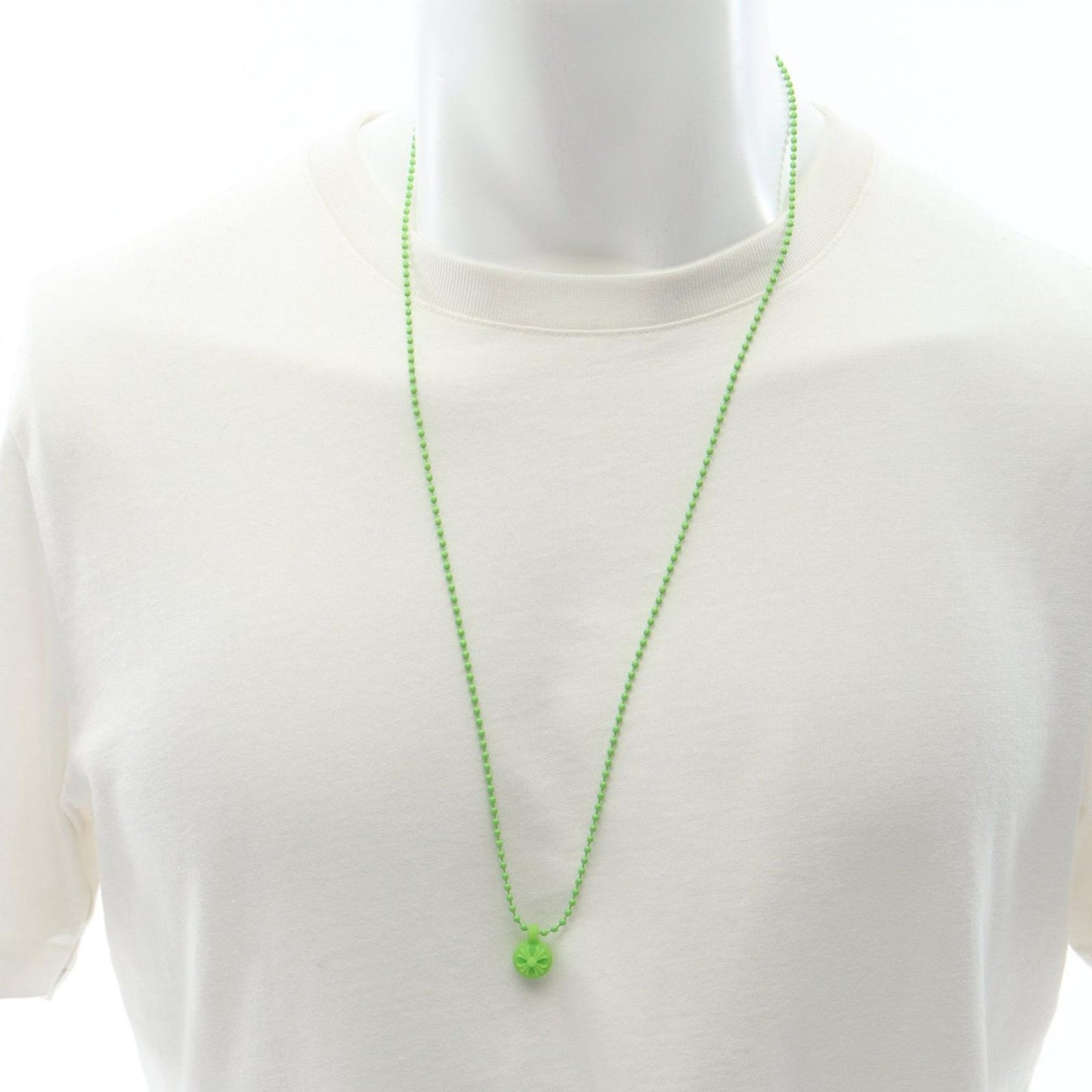 Chrome Hearts Necklace Rubber CH Crossball Stainless Steel — view 4