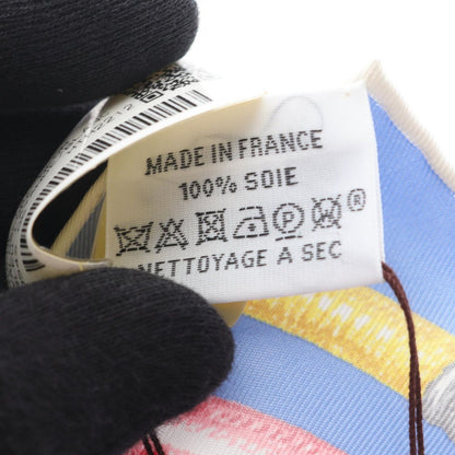 Hermes Scarf Petit Carre 45 Chevaloscope Neon Silk — view 3