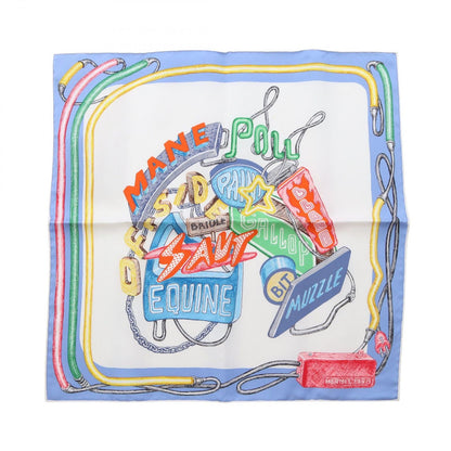 Hermes Scarf Petit Carre 45 Chevaloscope Neon Silk
