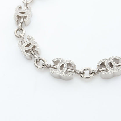 Chanel Necklace CC Logo Stainless Steel CC Line Stone — view 2