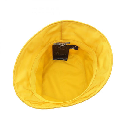 Prada Re-Nylon Striped Bucket Hat Yellow Nylon — view 3