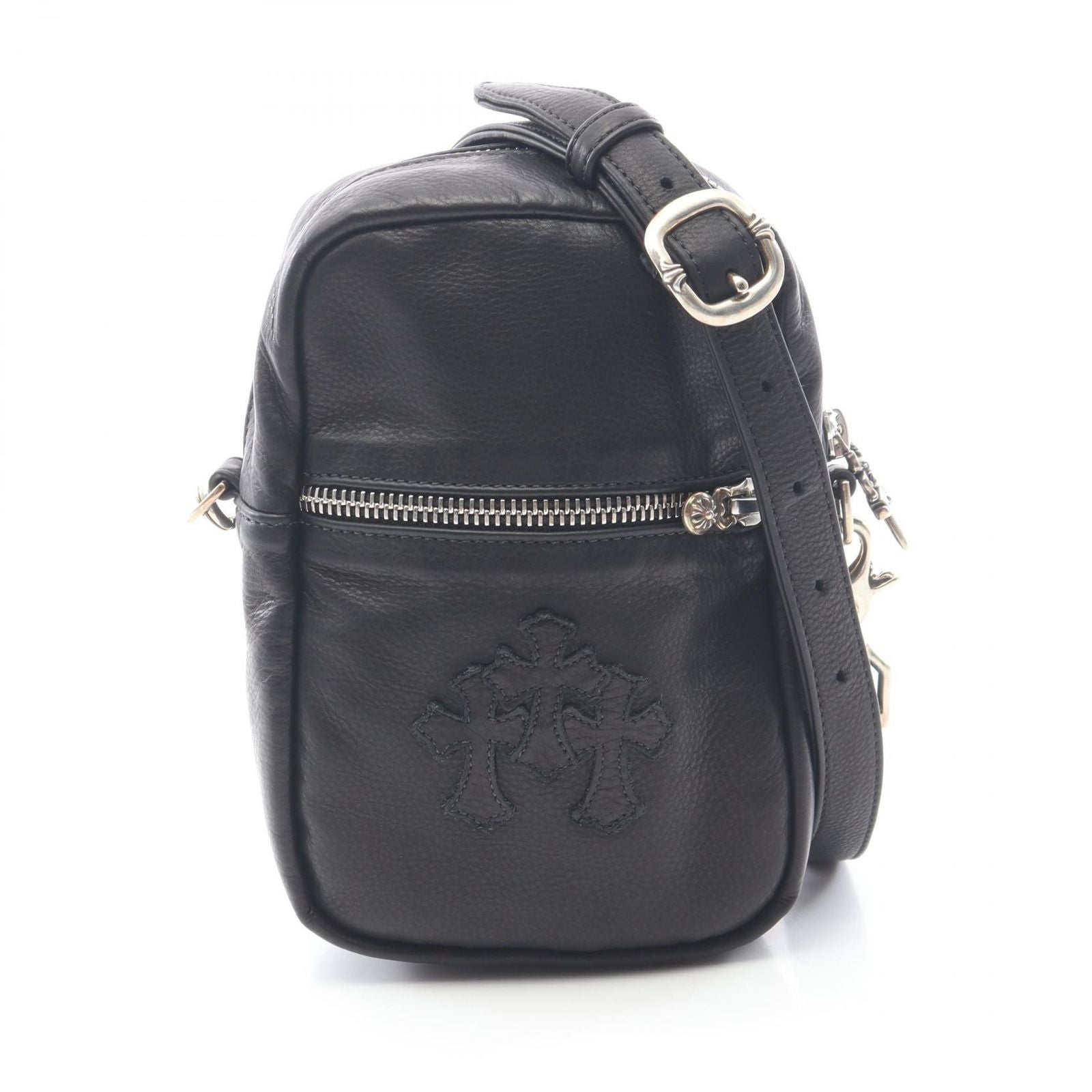 Chrome Hearts Shoulder Bag Taka Mini Takamini Cemetery Cross Patch Leather