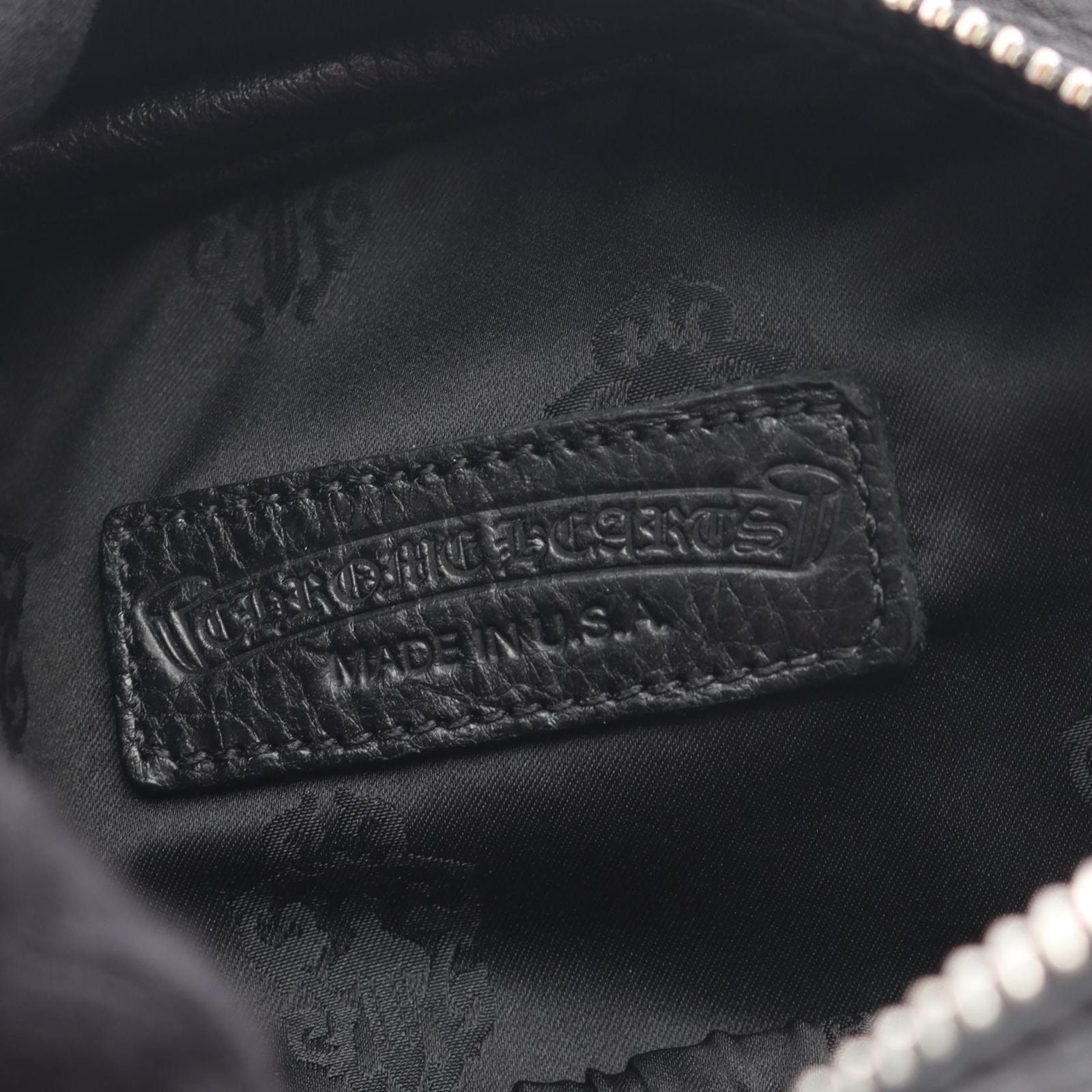 Chrome Hearts Shoulder Bag Taka Mini Takamini Cemetery Cross Patch Leather — view 4