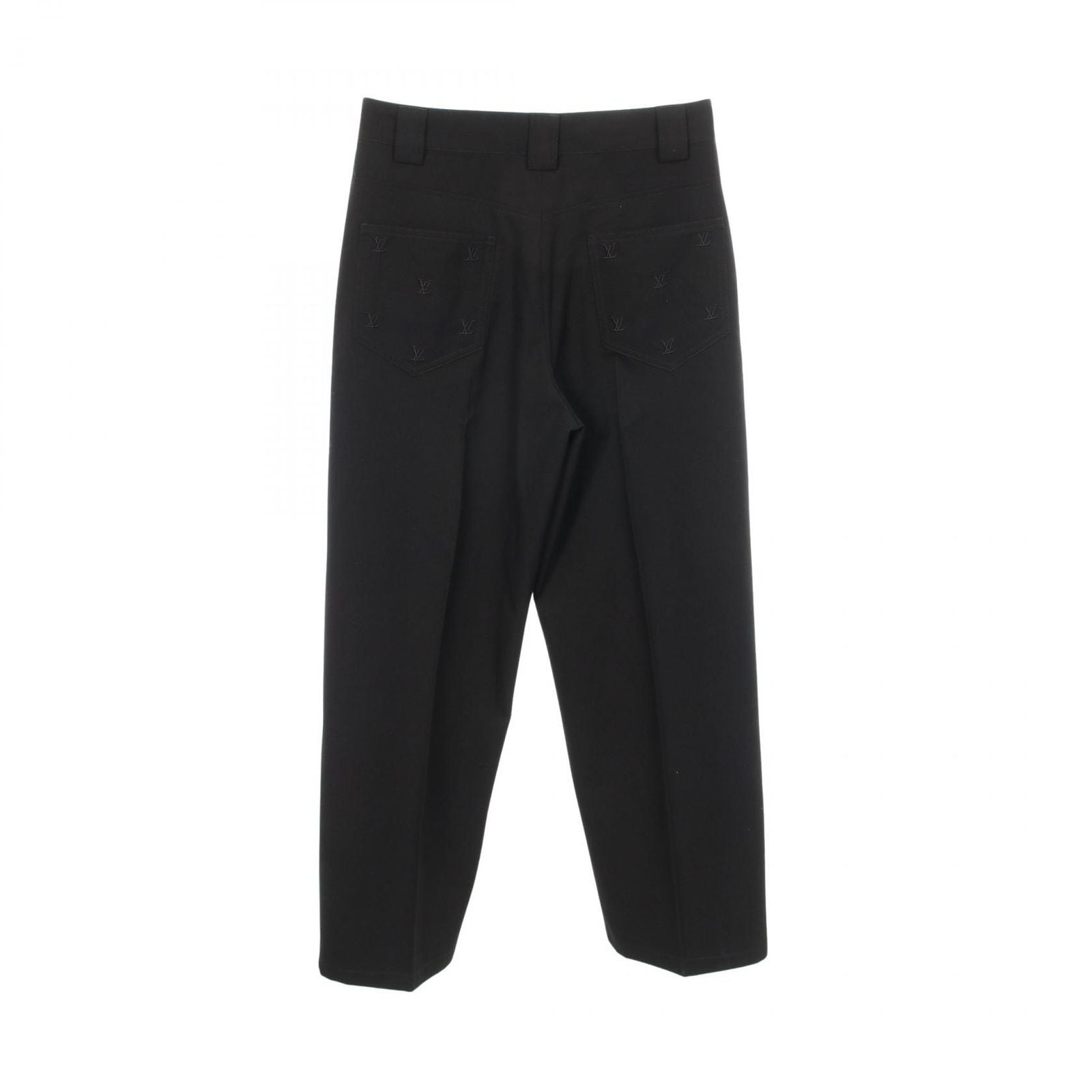 Louis Vuitton Pants Tailored Capenta LV Embroidery Pocket MM Pqr Wool — view 2