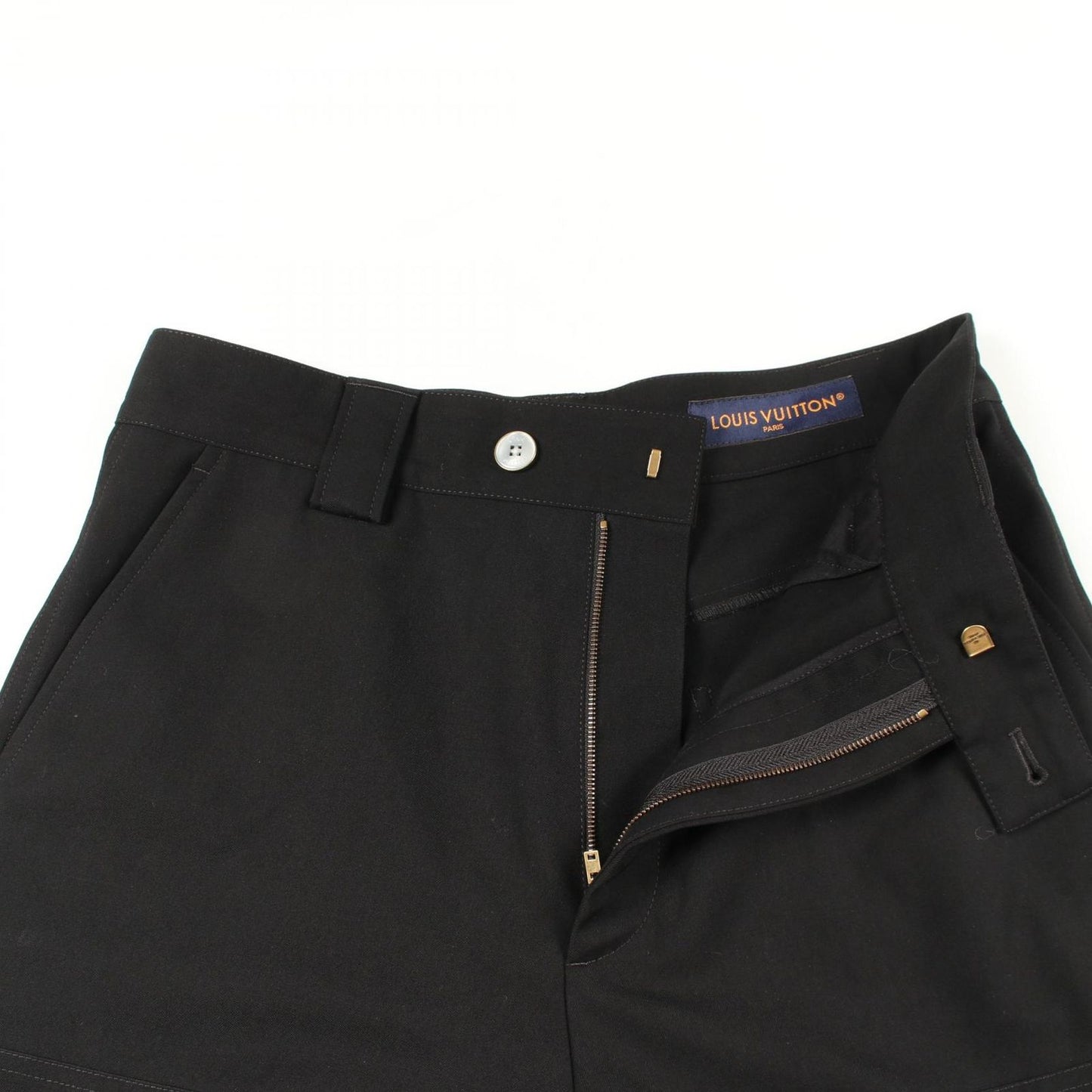 Louis Vuitton Pants Tailored Capenta LV Embroidery Pocket MM Pqr Wool — view 6