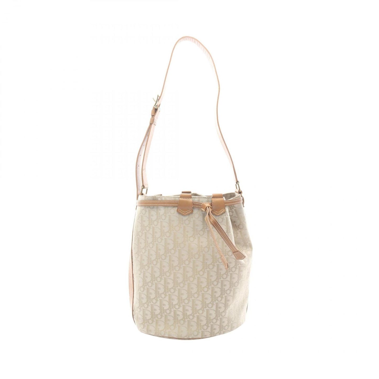 Dior Shoulder Bag Trotter Beige Brown Leather