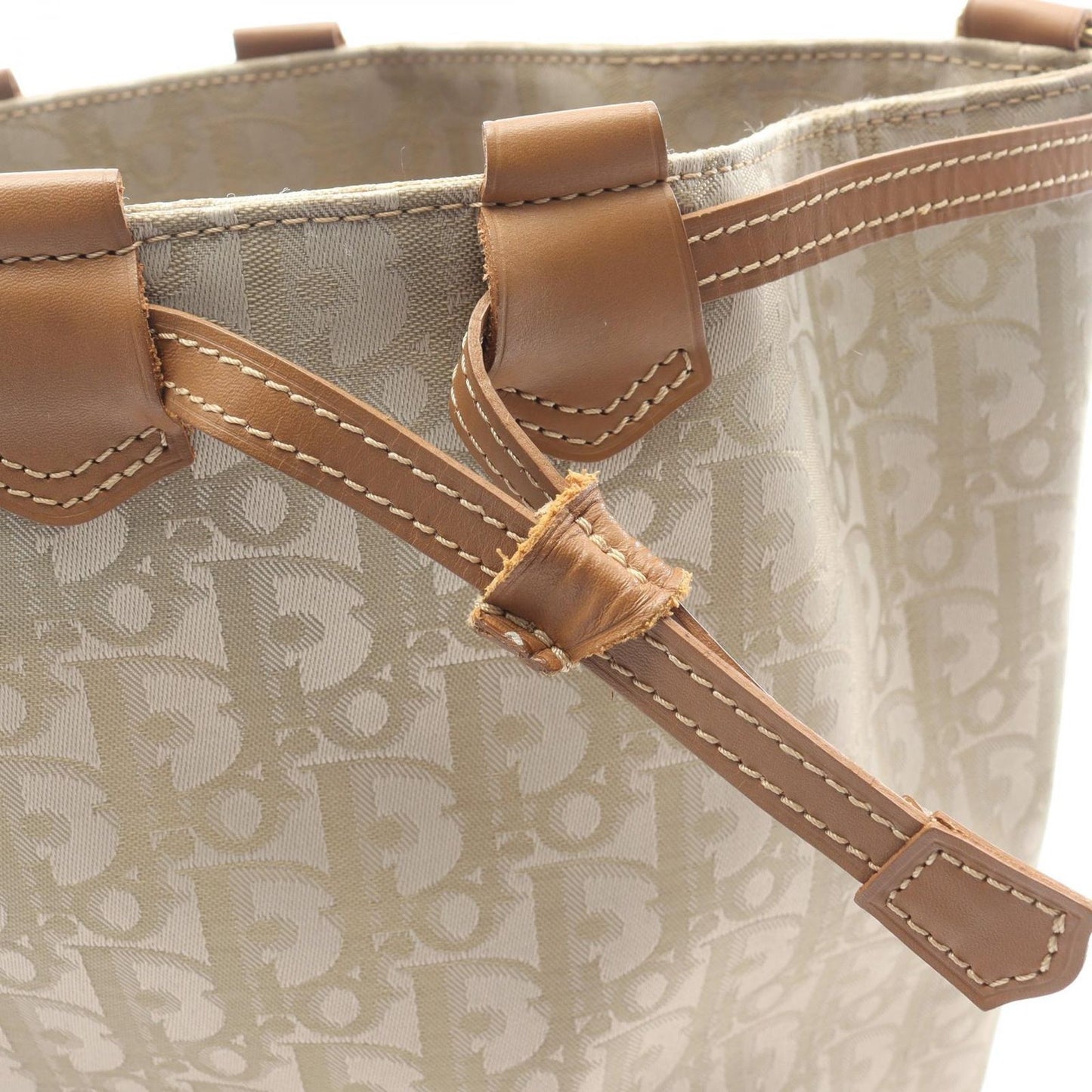 Dior Shoulder Bag Trotter Beige Brown Leather — view 6