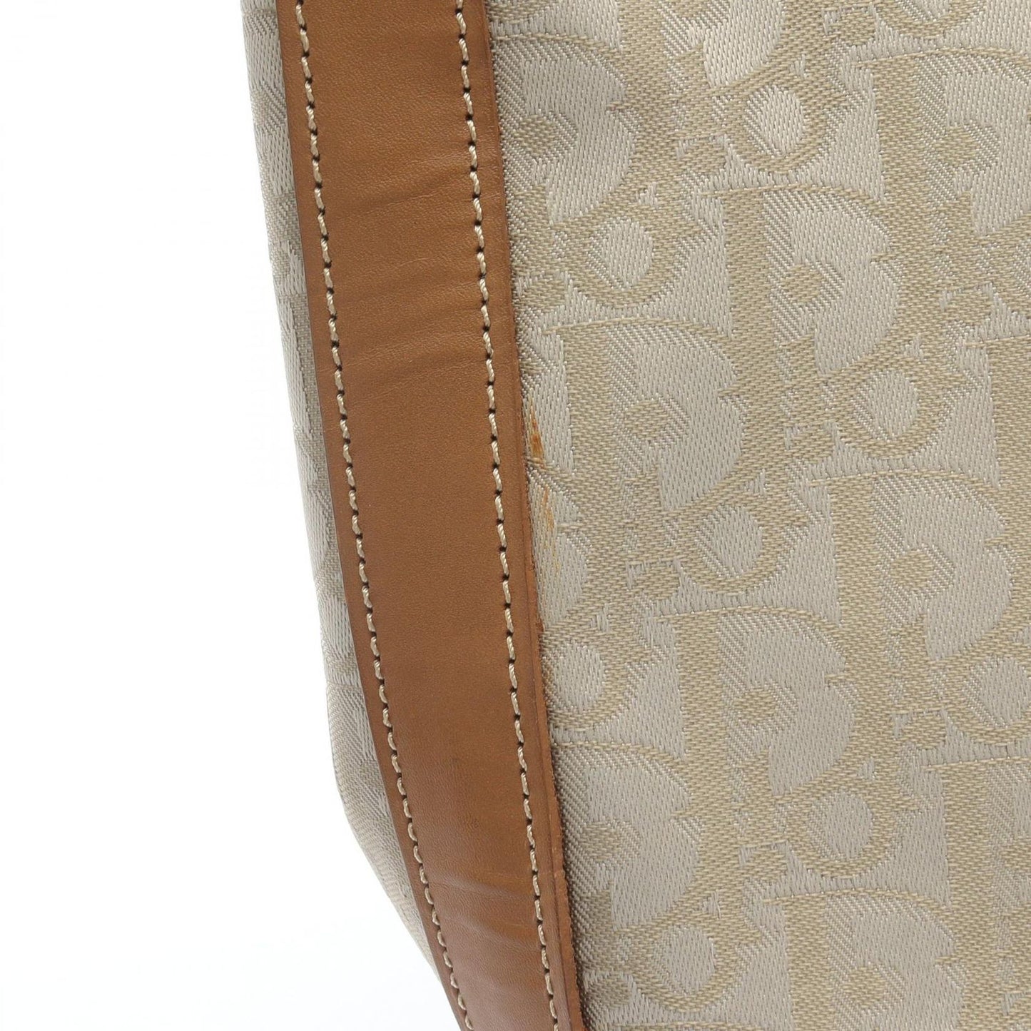 Dior Shoulder Bag Trotter Beige Brown Leather — view 8