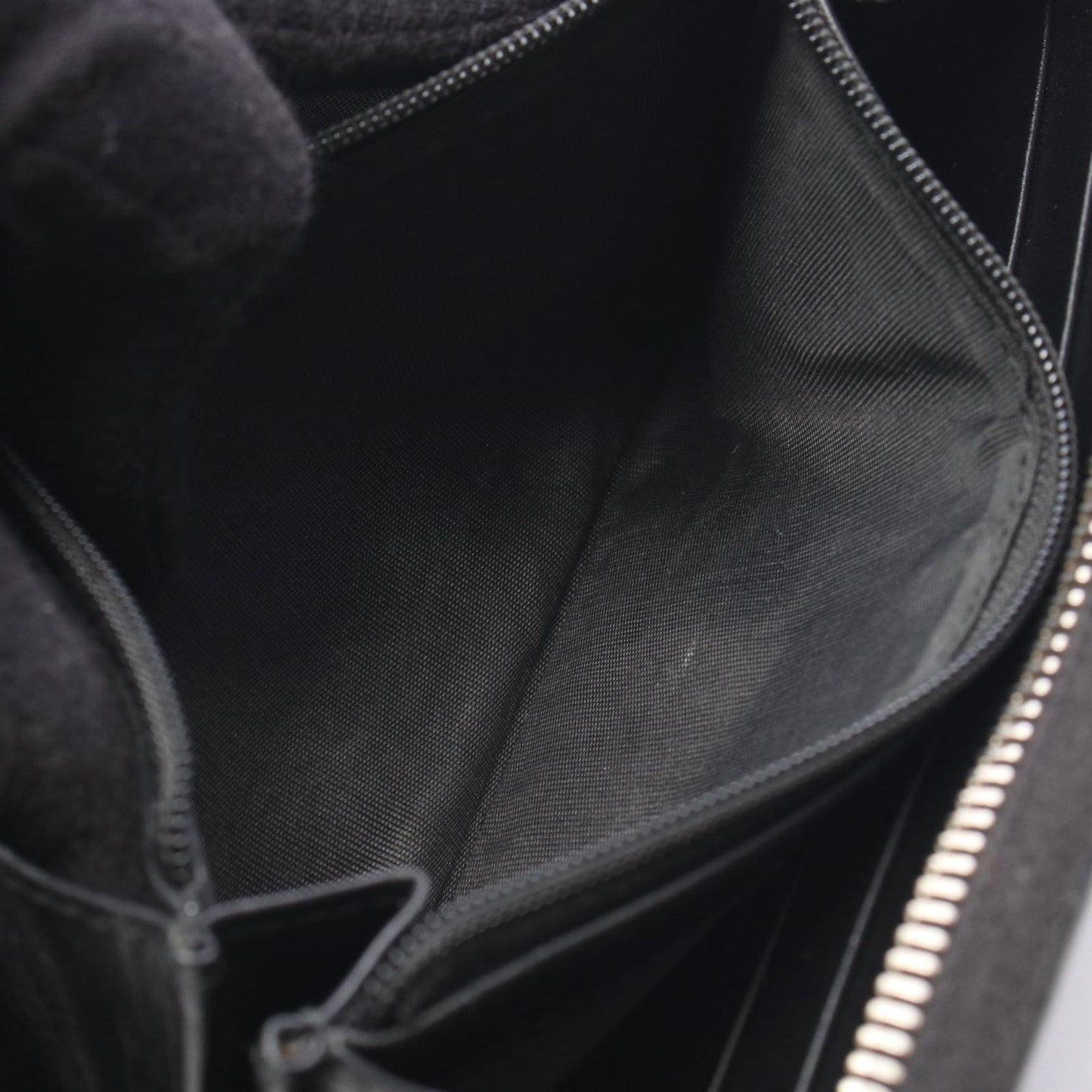 Gucci Round Wallet GG Supreme Black Canvas Leather — view 5