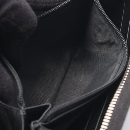 Gucci Round Wallet GG Supreme Black Canvas Leather — view 5