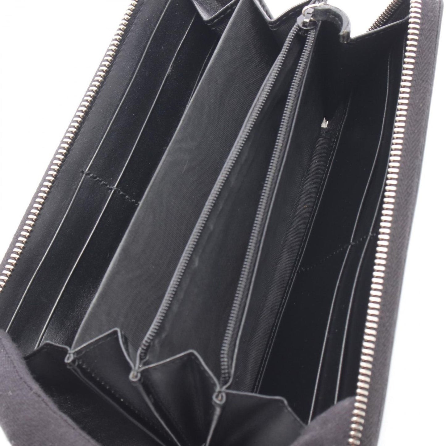 Gucci Round Wallet GG Supreme Black Canvas Leather — view 3