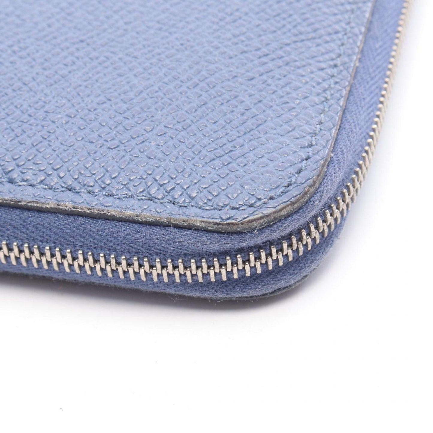 Hermes Round Wallet Azap Long Silk in Deep Blue Leather Long — view 9