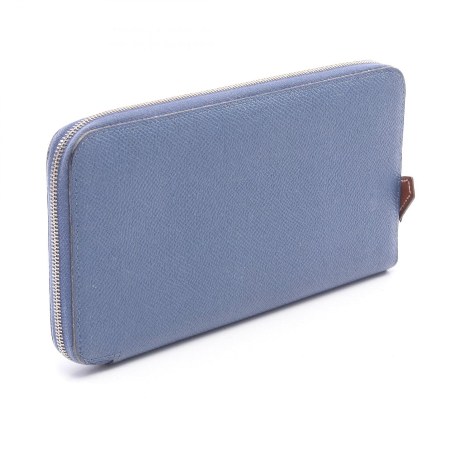 Hermes Round Wallet Azap Long Silk in Deep Blue Leather Long — view 2