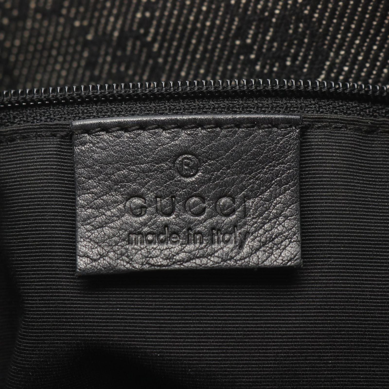 Gucci Shoulder Bag GG Pattern Black Canvas Leather — view 4