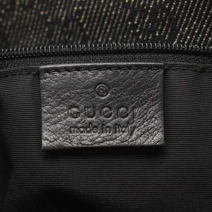 Gucci Shoulder Bag GG Pattern Black Canvas Leather — view 4