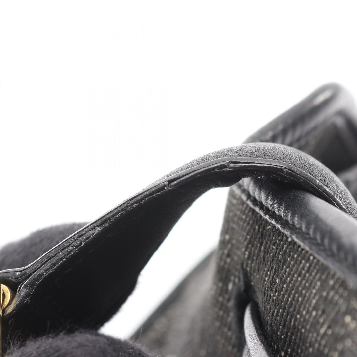 Gucci Shoulder Bag GG Pattern Black Canvas Leather — view 8