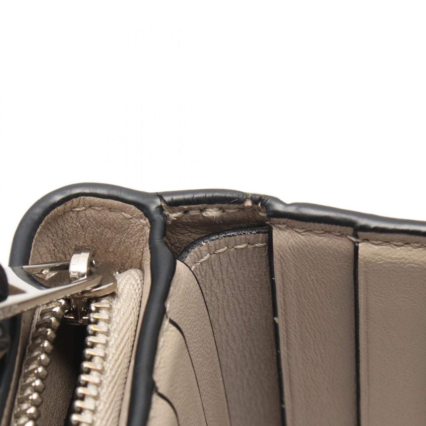 Loewe Bifold Wallet Anagram Compact Zip Green Brown Leather — view 8