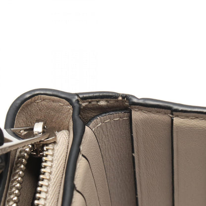 Loewe Bifold Wallet Anagram Compact Zip Green Brown Leather — view 8