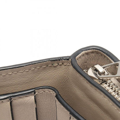Loewe Bifold Wallet Anagram Compact Zip Green Brown Leather — view 7