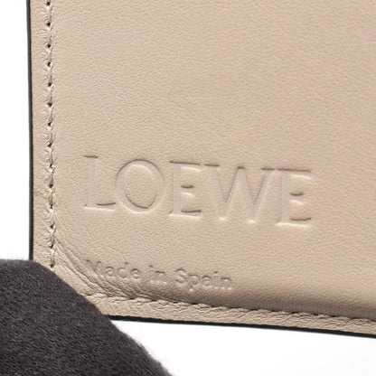 Loewe Bifold Wallet Anagram Compact Zip Green Brown Leather — view 5