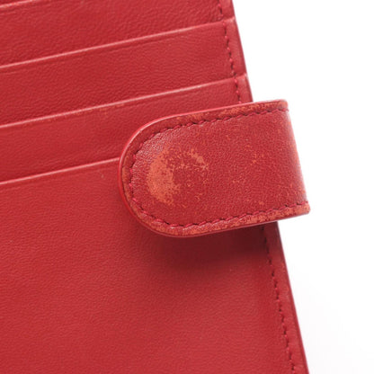 Bottega Veneta Bifold Wallet Intrecciato Red Leather — view 7