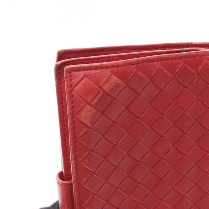 Bottega Veneta Bifold Wallet Intrecciato Red Leather — view 9